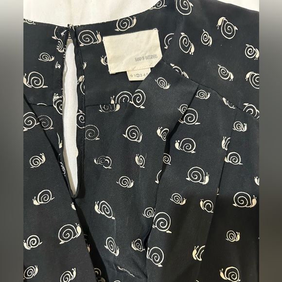 Band of Outsiders Snail Print Silk Jumpsuit - Picture 3 of 10